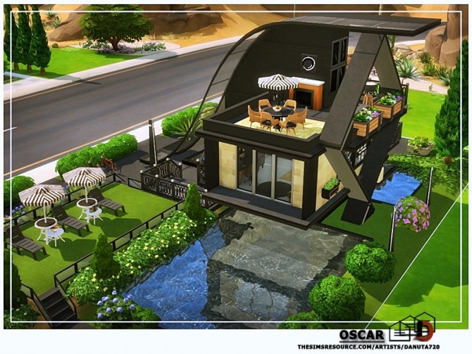 Sims 4 Oscar small home by Danuta720 at TSR