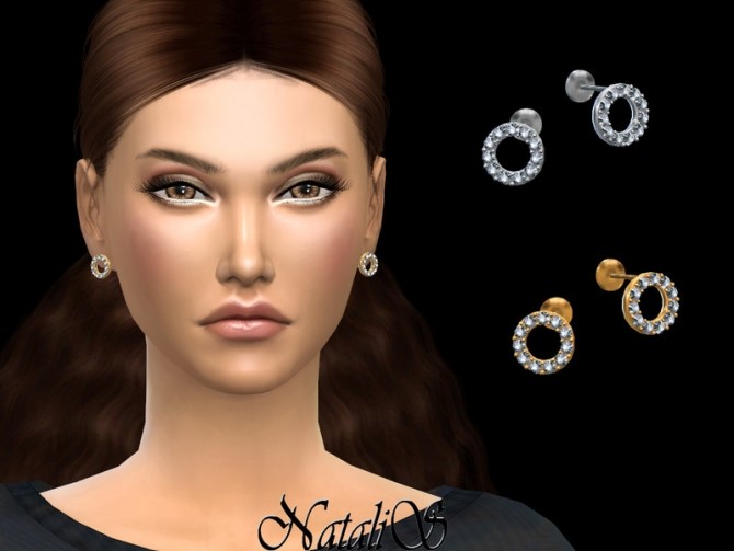 Sims 4 Open round halo stud by NataliS at TSR