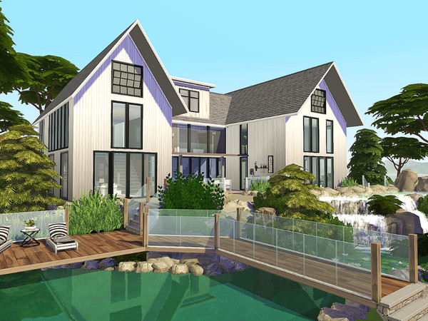 Sims 4 Natural Home No CC by Sarina Sims at TSR