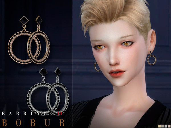 Sims 4 Earrings 10 by Bobur3 at TSR