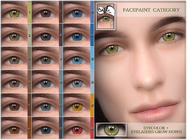 Sims 4 Eye colors 08 by BAkalia at TSR