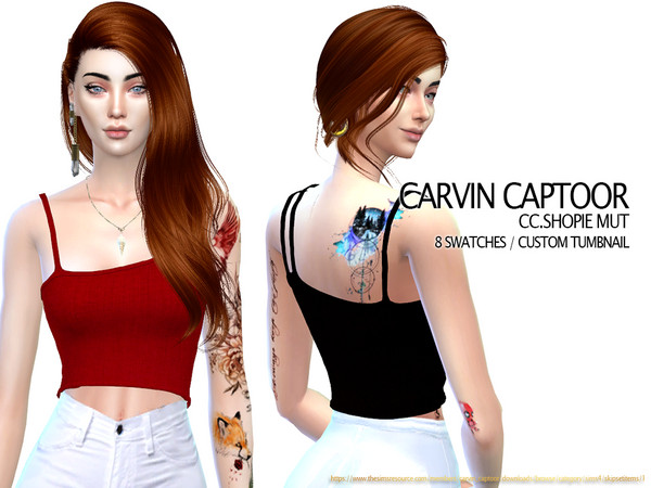 Sims 4 Shopie Mut top by carvin captoor at TSR
