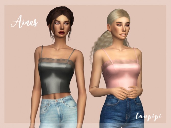 Sims 4 Aines Top by laupipi at TSR