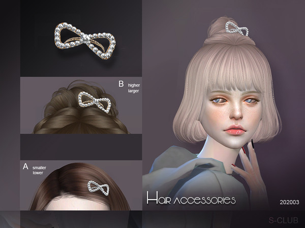 Sims 4 Hair Accessories 202003 by S Club LL at TSR