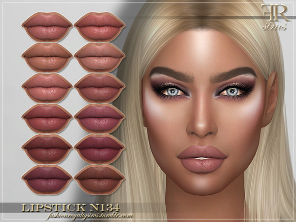 Sims 4 FRS Lipstick N134 by FashionRoyaltySims at TSR