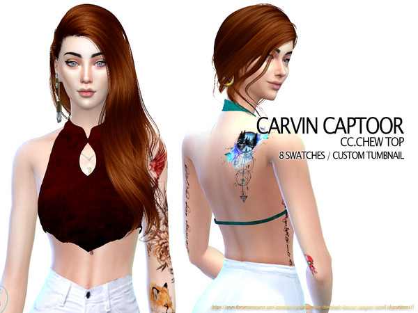Sims 4 Chew Top by carvin captoor at TSR