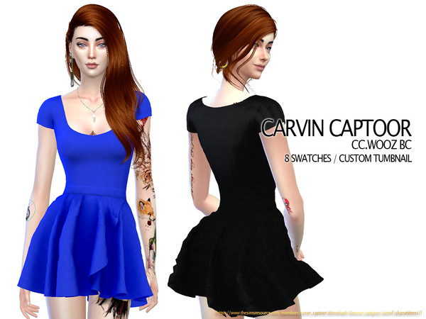 Sims 4 Wooz BC dress by carvin captoor at TSR