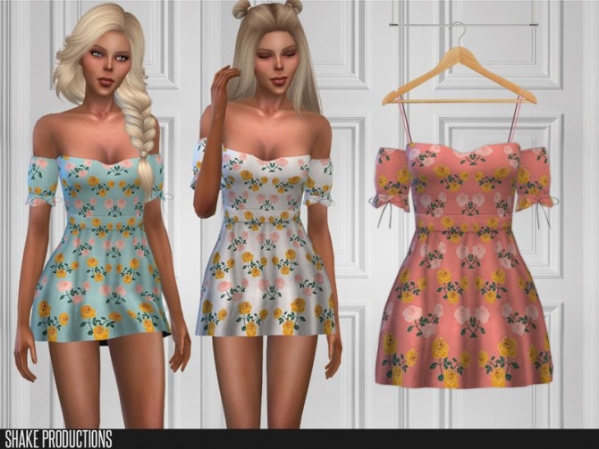 Sims 4 387 Dress by ShakeProductions at TSR