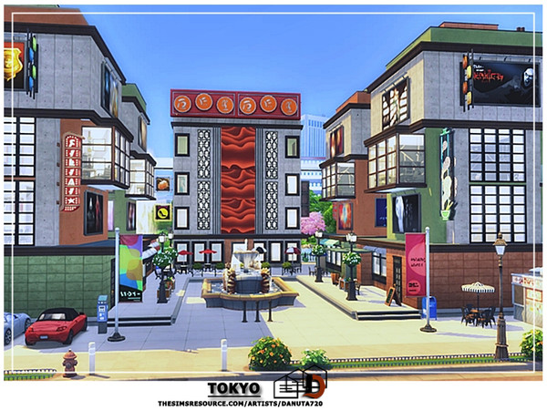 Sims 4 Tokyo Apartments (residential house) by Danuta720 at TSR