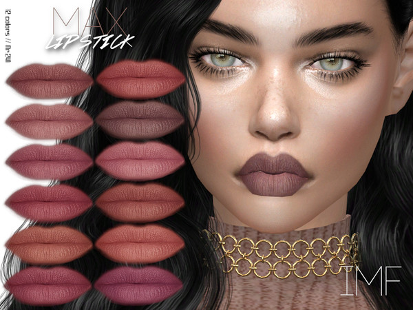 Sims 4 IMF Max Lipstick N.241 by IzzieMcFire at TSR