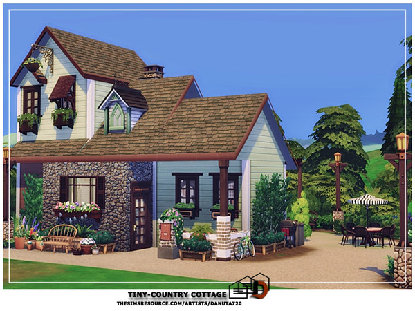 Sims 4 Tiny Country cottage by Danuta720 at TSR