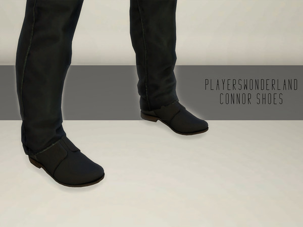 Sims 4 Detroit: Become Human Connor SHOES by PlayersWonderland at TSR