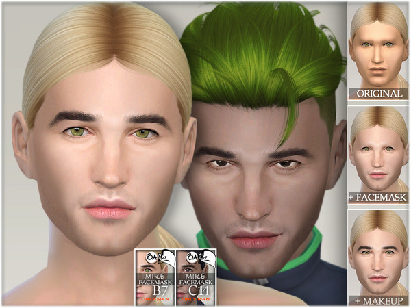 Sims 4 Mike facemask by BAkalia at TSR