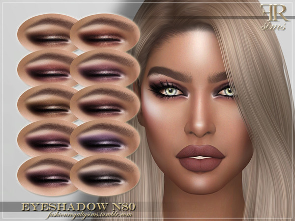 Sims 4 FRS Eyeshadow N80 by FashionRoyaltySims at TSR