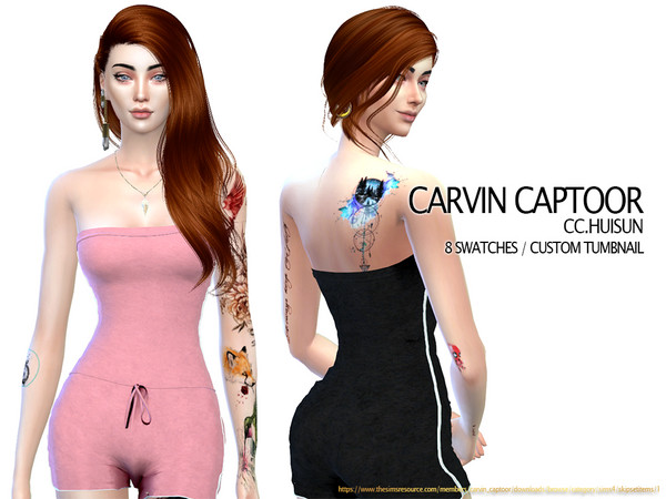 Sims 4 Huisun outfit by carvin captoor at TSR