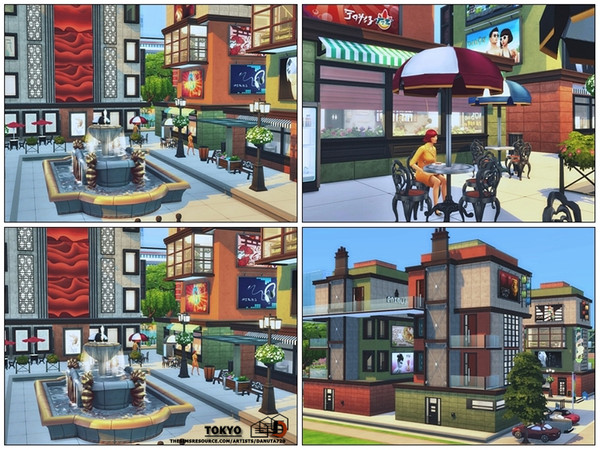 Sims 4 Tokyo Apartments (residential house) by Danuta720 at TSR