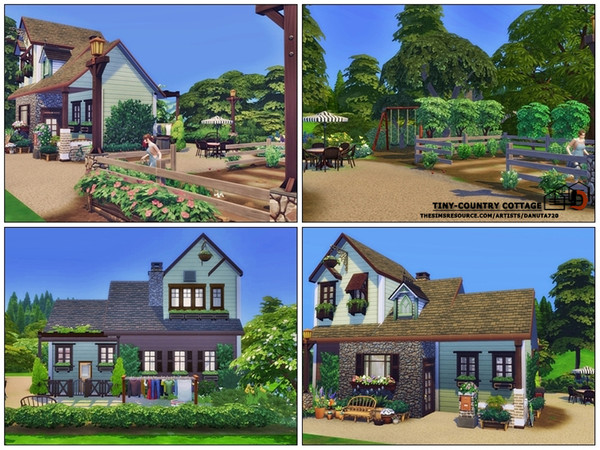 Sims 4 Tiny Country cottage by Danuta720 at TSR