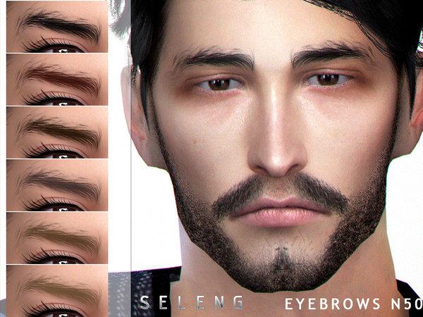 Sims 4 Eyebrows N50 by Seleng at TSR
