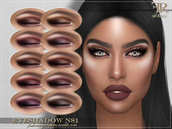 Sims 4 FRS Eyeshadow N81 by FashionRoyaltySims at TSR
