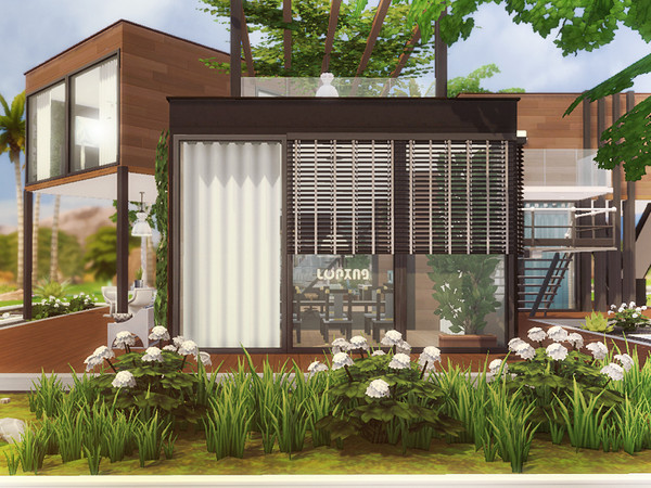 Sims 4 Dorte contemporary house by Rirann at TSR