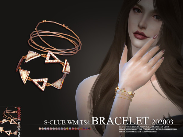 Sims 4 Bracelet 202003 by S Club WM at TSR