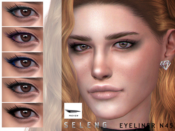 Sims 4 Eyeliner N45 by Seleng at TSR