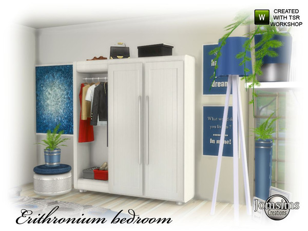 Sims 4 Erithronium bedroom part 2 by jomsims at TSR