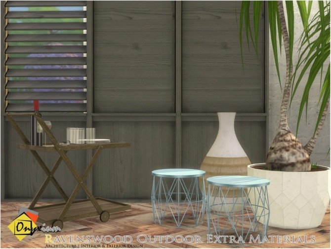 Sims 4 Ravenswood Outdoor Extra Materials by Onyxium at TSR