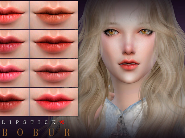 Sims 4 Lipstick 92 by Bobur3 at TSR