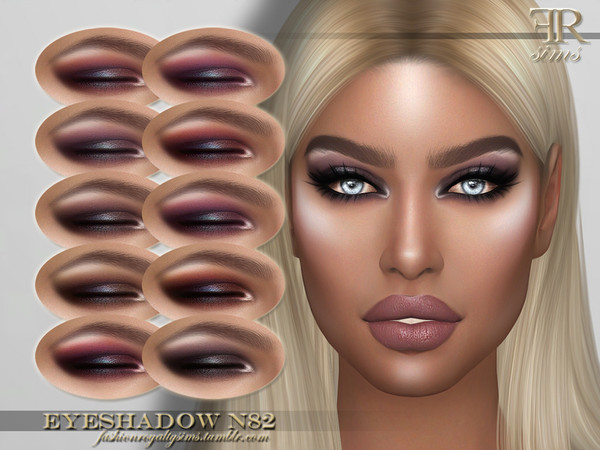 Sims 4 FRS Eyeshadow N82 by FashionRoyaltySims at TSR