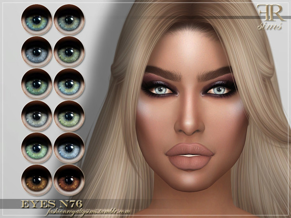 Sims 4 FRS Eyes N76 by FashionRoyaltySims at TSR