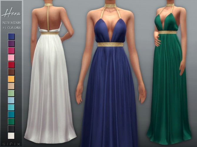 Hera Dress by Sifix at TSR » Sims 4 Updates