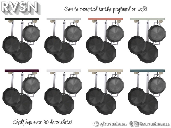 Sims 4 Peg To Differ Kitchen Clutter by RAVASHEEN at TSR