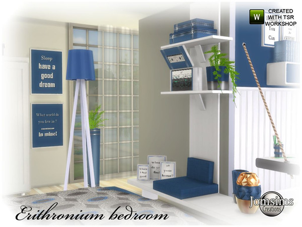 Sims 4 Erithronium bedroom part 2 by jomsims at TSR