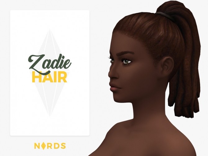 Sims 4 Zadie Hair by Nords at TSR