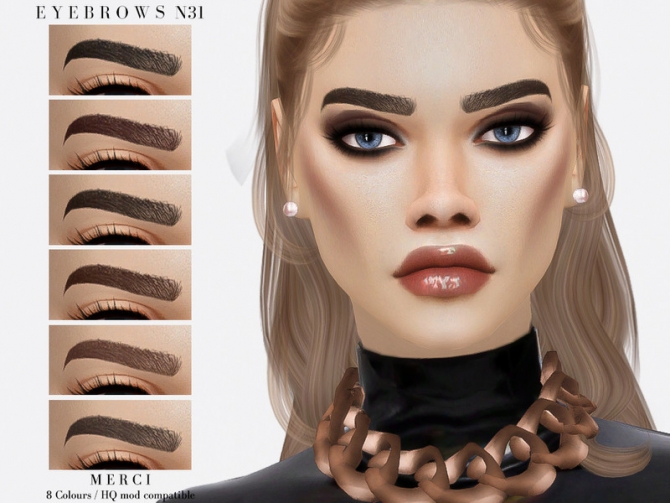 Eyebrows N31 by Merci at TSR » Sims 4 Updates