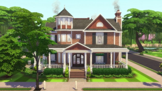Sims 4 Red Victorian 2020 by CarlDillynson at Mod The Sims