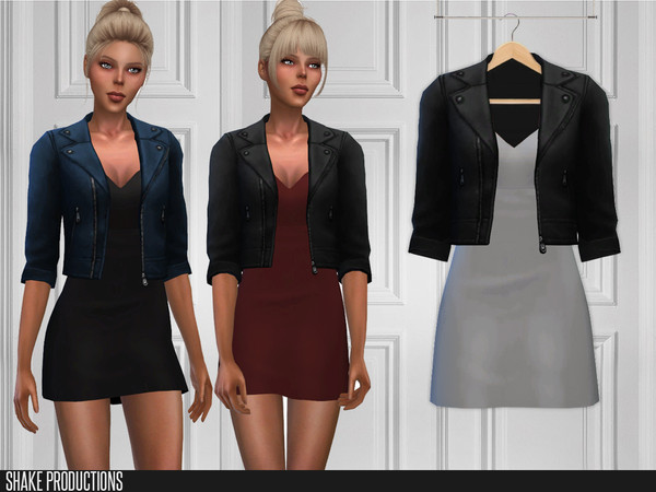 Sims 4 376 Dress with Jacket by ShakeProductions at TSR