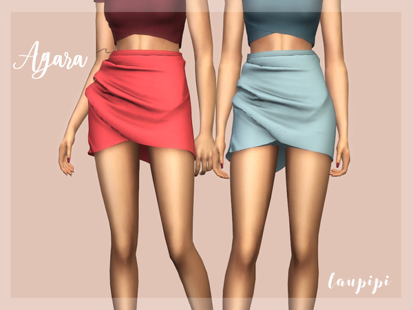 Sims 4 Agara Skirt by laupipi at TSR