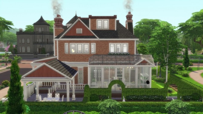 Sims 4 Red Victorian 2020 by CarlDillynson at Mod The Sims