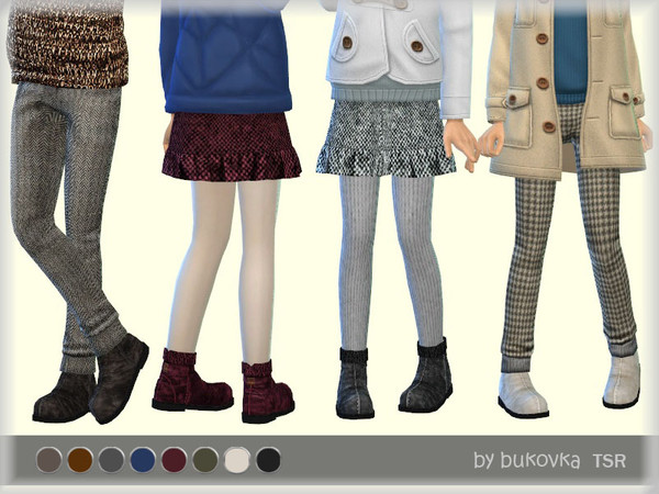 Sims 4 Suede Boots by bukovka at TSR