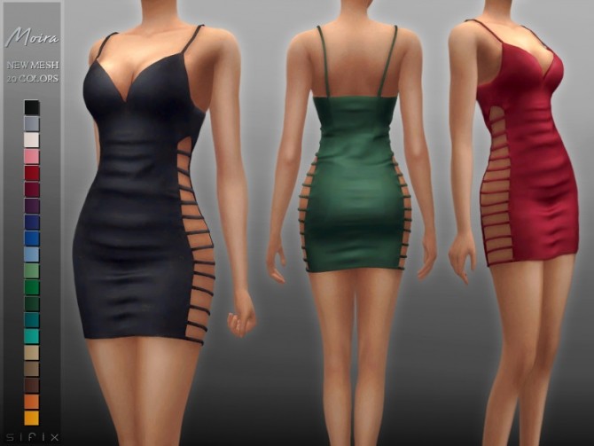 Sims 4 Moira Dress by Sifix at TSR