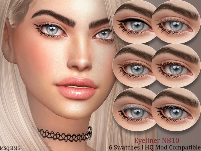 Sims 4 Eyeliner NB10 at MSQ Sims