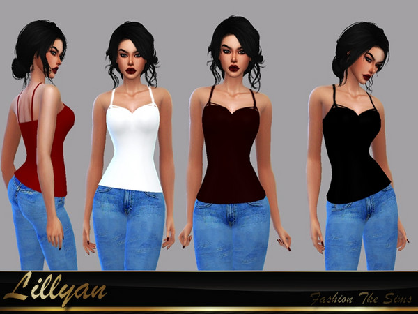 Sims 4 Top basic Manuela by LYLLYAN at TSR