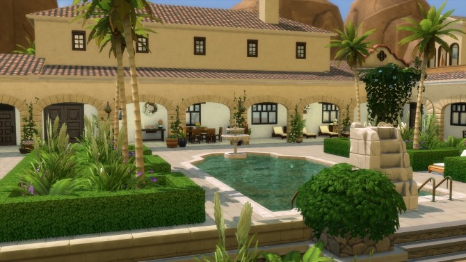 Sims 4 Oasi Palm Rehab Facility by Emyclarinet at Mod The Sims