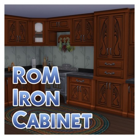 Iron Cabinet to match Realm of Magic Iron Counter by Menaceman44 at Mod The Sims