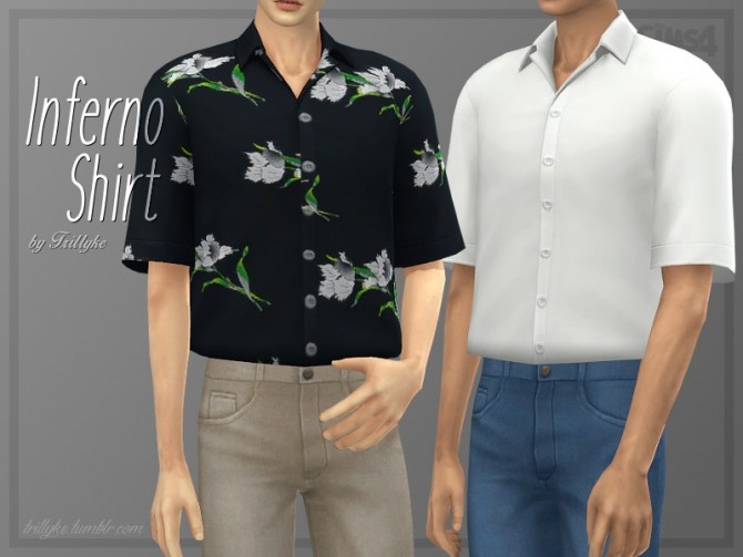 Sims 4 Inferno Shirt by Trillyke at TSR