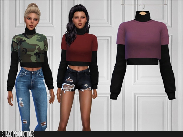 Sims 4 377 Top by ShakeProductions at TSR
