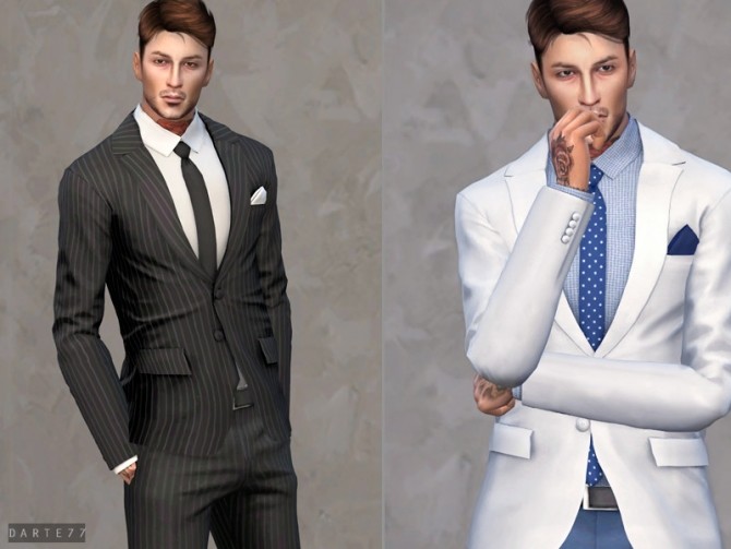 Sims 4 Slim Fit Suit Jacket by Darte77 at TSR