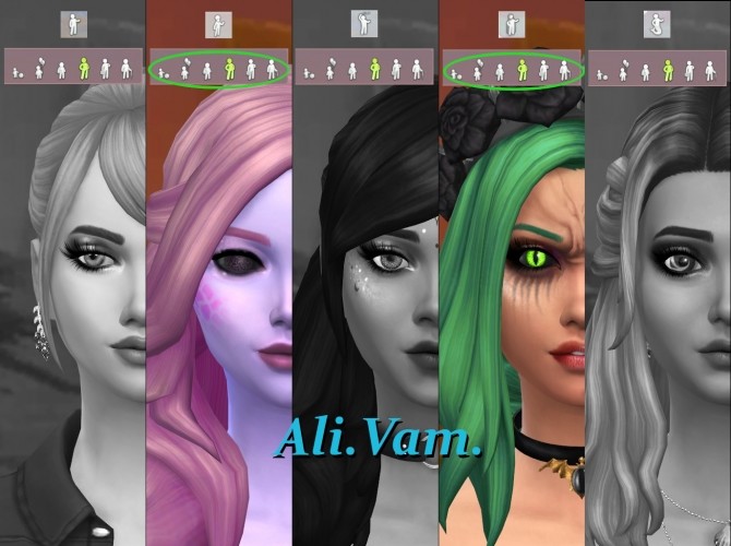 Sims 4 Solar Eyes Alien, Vampire, Mermaid by Serpentia at Mod The Sims